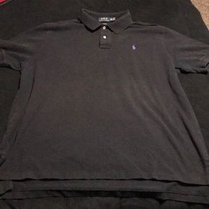Black Ralph Lauren polo collared shirt